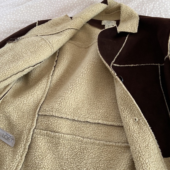 Beautiful Brown Winter Suede Jacket - Picture 5 of 15